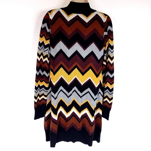 Missoni for Target Women's Cardigan - Black, Brown, Yellow Chevron - Picture 2 of 5